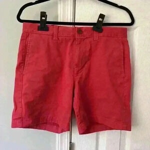 Men’s JCrew Size 30 7” Inseam Shorts Red/Dark Salmon